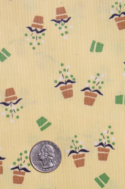 photo of feed sack prints & retro print cottons, large lot vintage cotton print fabric #7