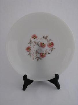 catalog photo of fire-king fleurette dinner plates