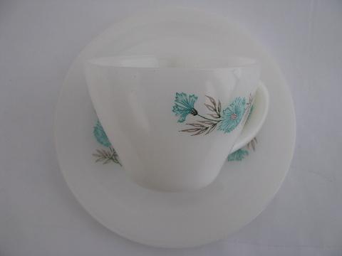 photo of fire-kng cornflower cups and saucers #2