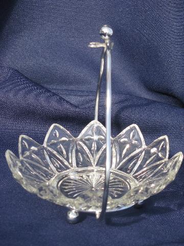 photo of flower shaped petalware glass, Federal petal serving plate, jam dish #5