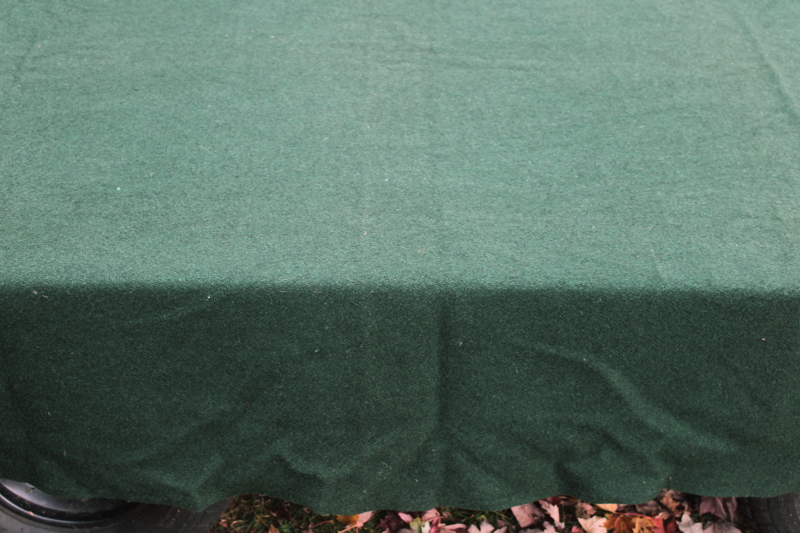 photo of forest green wool camp blanket, vintage army blanket? thick heavy all wool fabric  #5