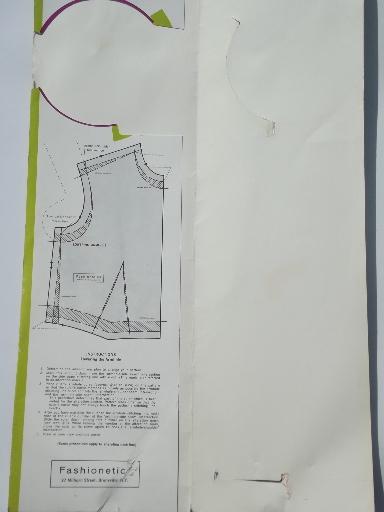 photo of french curve sewing pattern tailoring tool, Fashion ruler w/ instructions #4