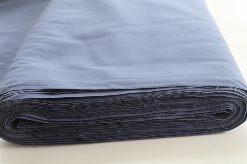 photo of full bolt slate blue cotton fabric, 18 yards 45 wide quilting / shirting material #3