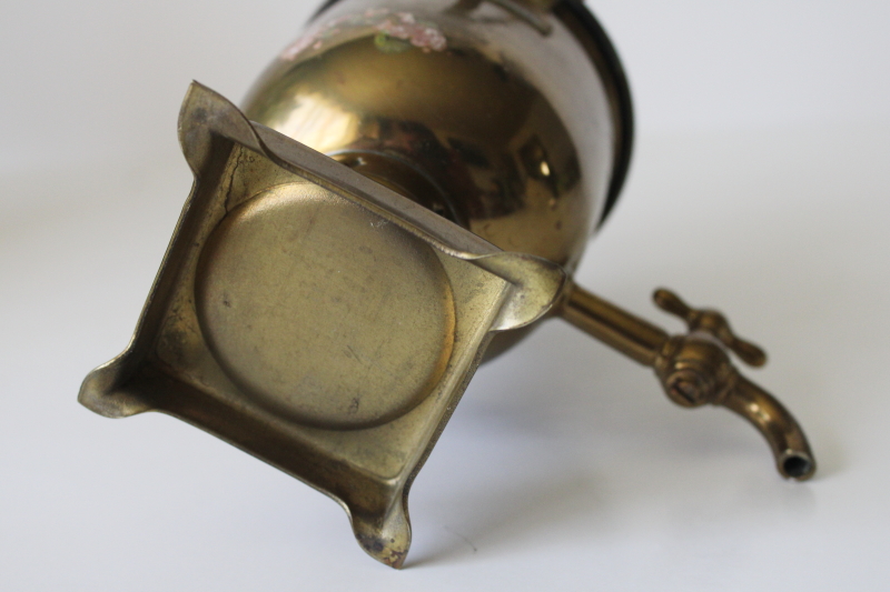 photo of functional miniature brass samovar USSR Soviet vintage Russia souvenir  #3