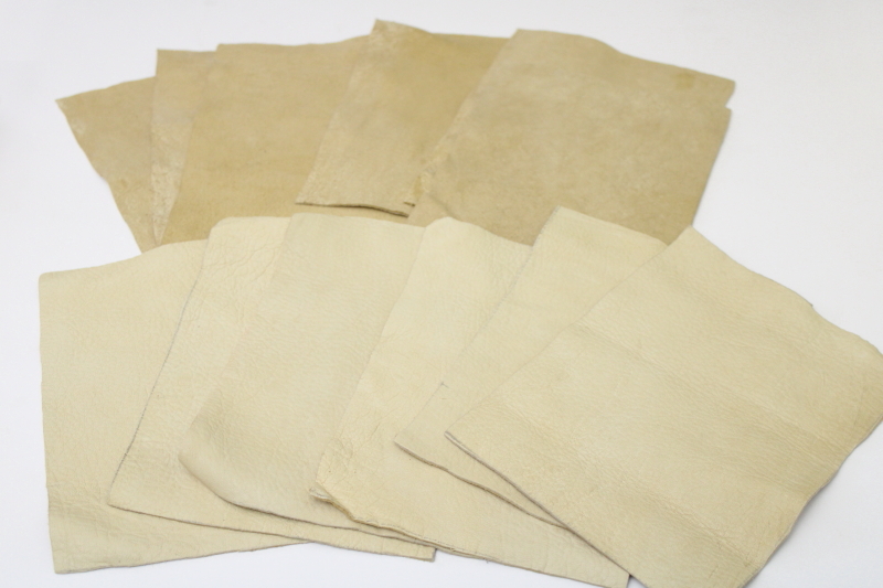 photo of genuine deerskin leather natural hide chamois 12 pieces 8 x 6  #2