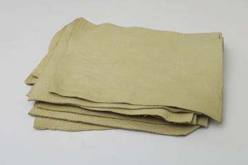 catalog photo of genuine deerskin leather natural hide chamois 12 pieces 8 x 6 