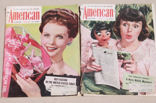 photo of girl art cover romance story magazines, 1940s American vintage pulps #7