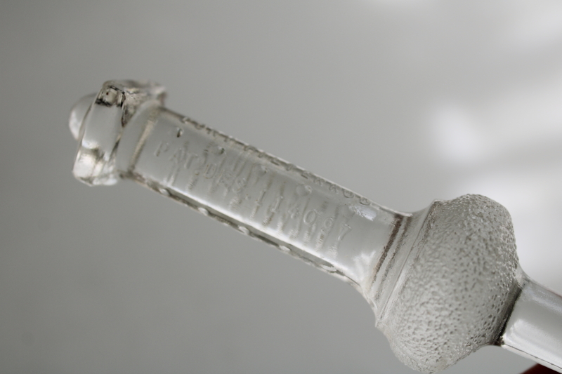 photo of glass Cory filter rod, 1940s vintage coffee pot replacement part very good condition  #4