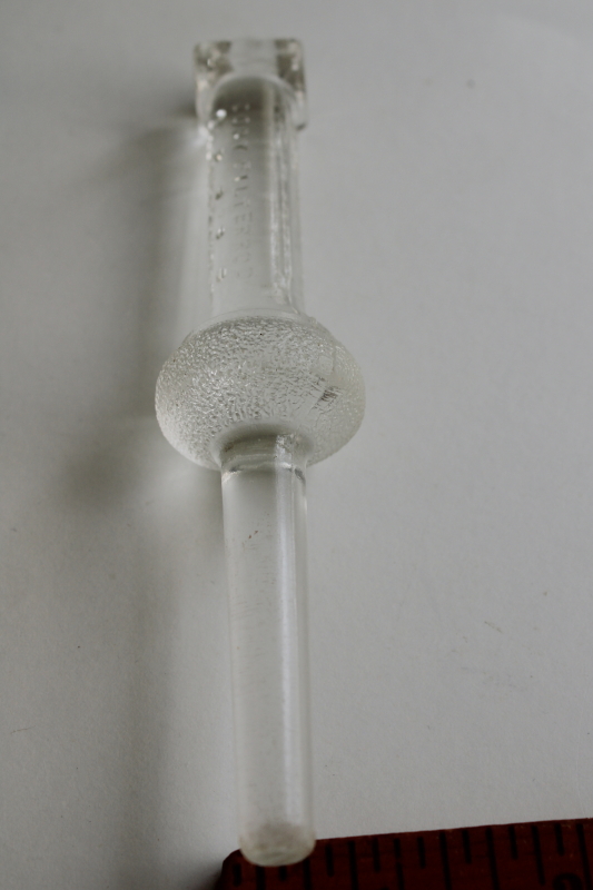 photo of glass Cory filter rod, 1940s vintage coffee pot replacement part very good condition  #6