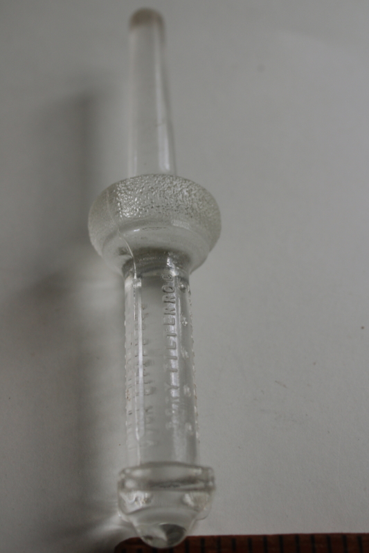 photo of glass Cory filter rod, 1940s vintage coffee pot replacement part very good condition  #7