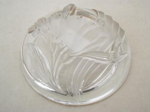 photo of gold French Iris  Mikasa Studio Nova - Japan crystal dish & covered box #10