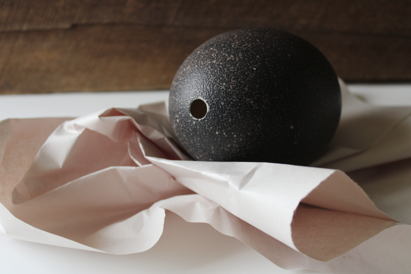 photo of green black emu egg, natural history specimen display, empty egg shell for crafting  #2