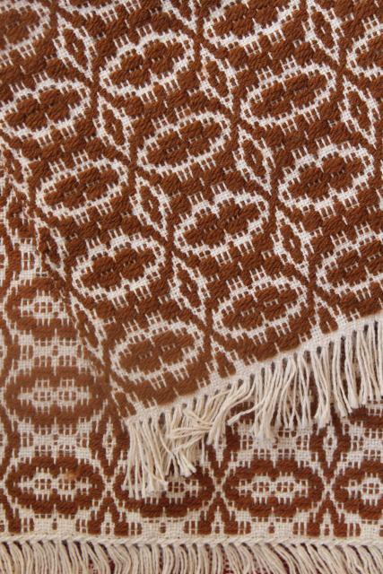 photo of hand woven table cover cloth mats or runners, vintage rustic bohemian wall art decor #10