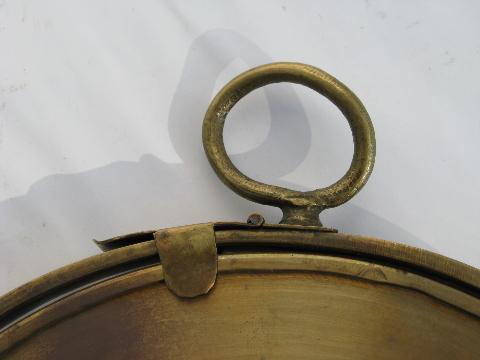 photo of hand-colored vintage etched brass folding tiered tray for camp or travel #5