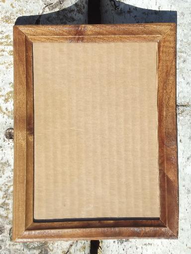 photo of hand-crafted hardwood picture / photo frames, carved black walnut #4