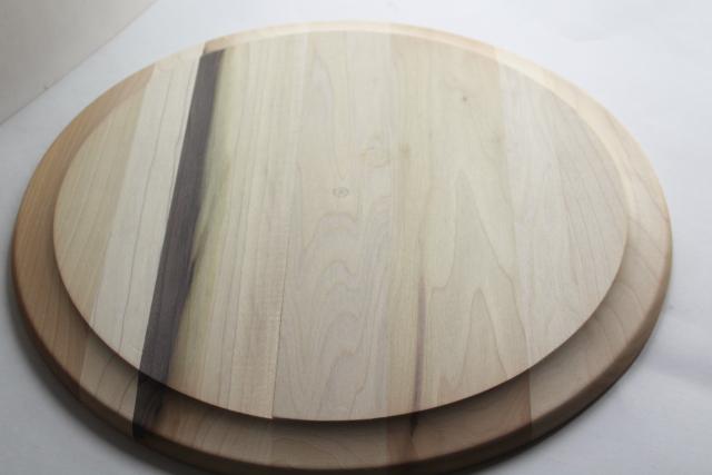 photo of handcrafted natural raw wood tray, Scandinavian modern blond aspen or soft maple wood #4