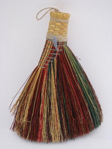 photo of handmade Berea fireplace hearth broom, short whisk brush #1