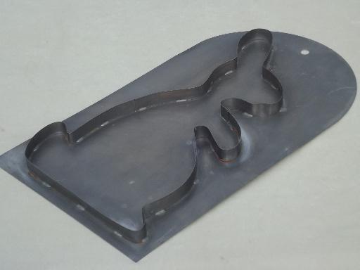 photo of handmade steel cookie cutter for life sized rabbit Easter bunny cookies! #2