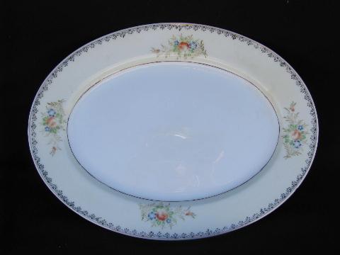 photo of hand-painted vintage Japan china, service for 6 plates & bowls in two sizes #3