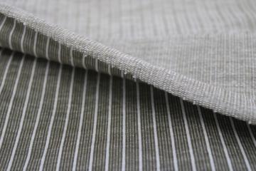 catalog photo of heavy corded cotton double knit fabric, vertical cord white on mushroom brown