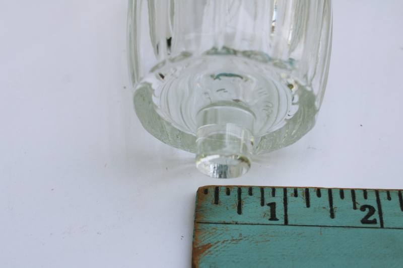 photo of heavy crystal clear glass candle shades for sconces or candlesticks vintage peg type votive holders  #7