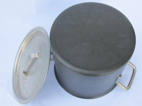 photo of heavy professional chef's grade stockpot, Commercial Aluminum pot #3