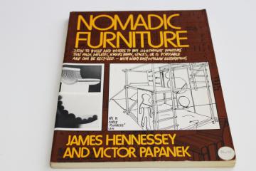 catalog photo of hippie vintage Nomadic Furniture designs & plans modular foldable stackable movable