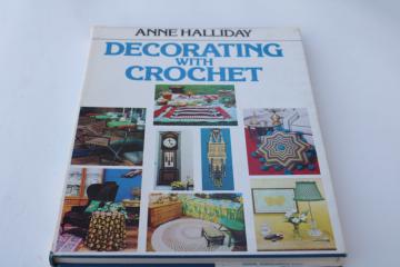 hippie vintage crochet book home decor, pillows, hangings, afghans, quirky accessories