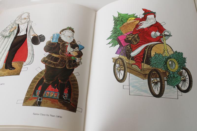 photo of history & costume of Santa Claus paper dolls, 80s vintage Dover book Tom Tierney #3