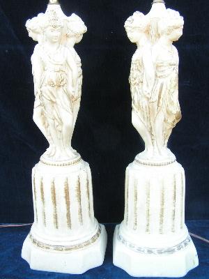 photo of hollywood regency, statuary lamps #2