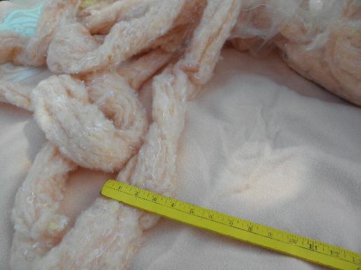 photo of huge 5 lbs lot poly fiberfill stuffing, peach skin tone color for dolls #2