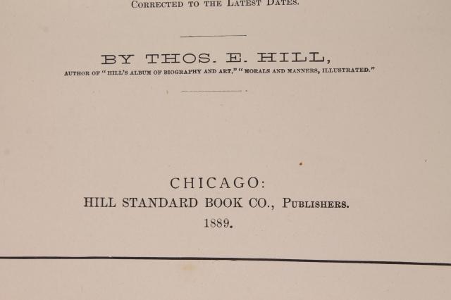 photo of huge antique book, beautiful 1880s manual of letter writing for social & business letters #7