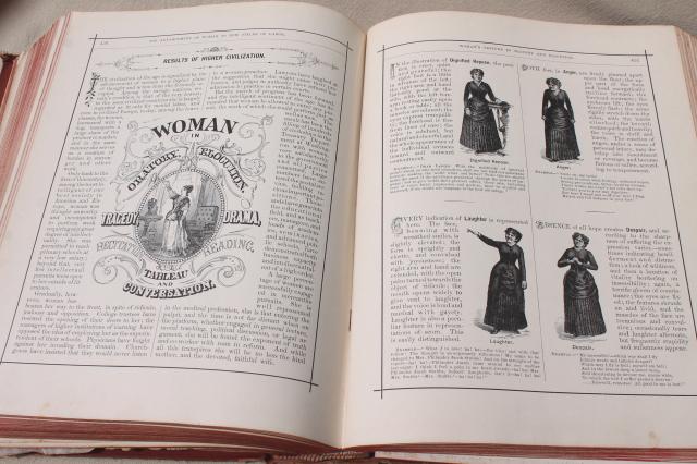 photo of huge antique book, beautiful 1880s manual of letter writing for social & business letters #11