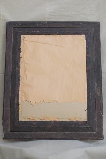 photo of huge antique frame with early 1900s vintage George Washington portrait print #2