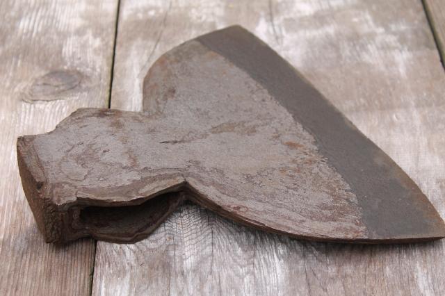 photo of huge antique goosewing broad ax  hand forged wrought iron hewing axe Civil War vintage tool #14