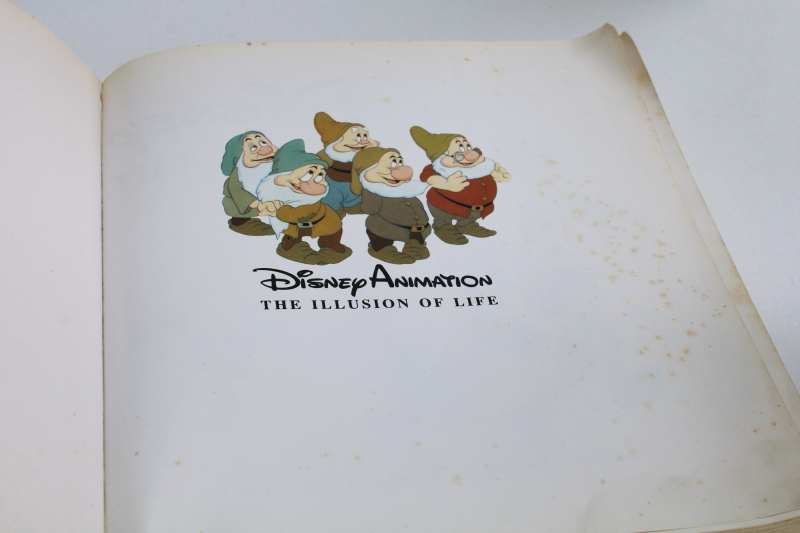 photo of huge art book Disney Animation illustrated w/ drawings cels early Walt Disney Studios work #2