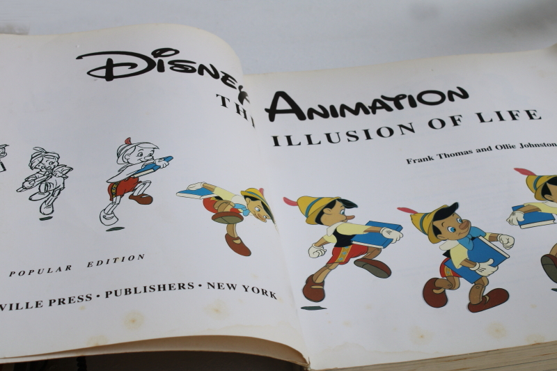 photo of huge art book Disney Animation illustrated w/ drawings cels early Walt Disney Studios work #3
