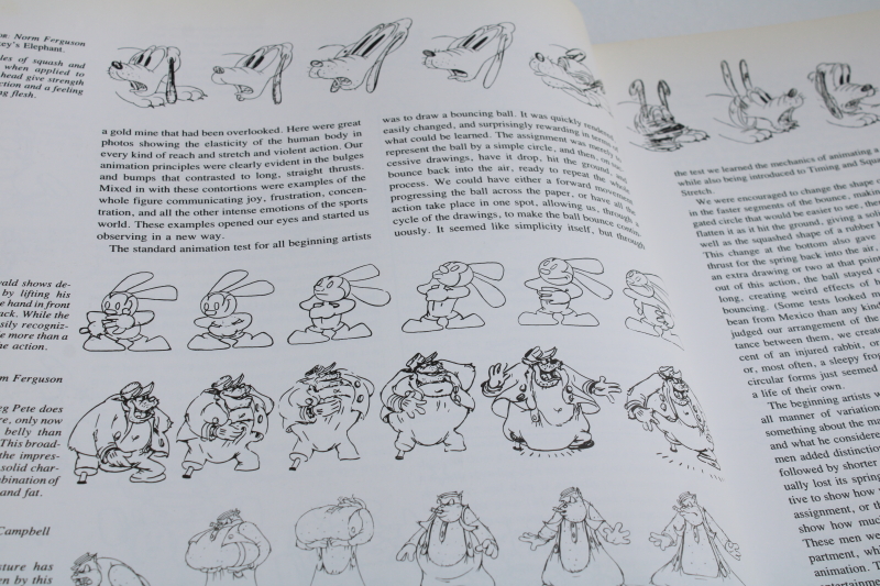 photo of huge art book Disney Animation illustrated w/ drawings cels early Walt Disney Studios work #5