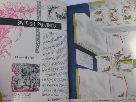 photo of huge catalog needlework / craft design patterns 40s - 50s vintage American Home #2