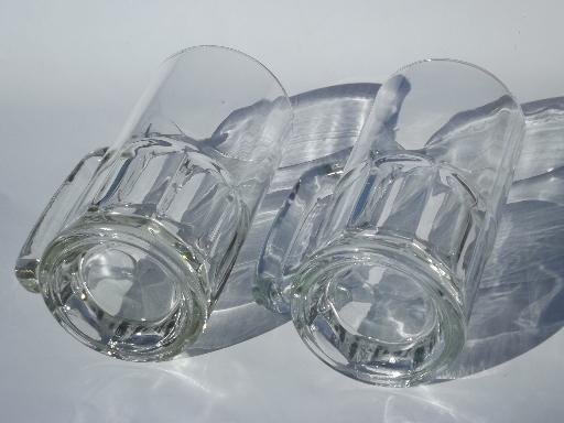 photo of huge glass beer steins, vintage tavern mugs for Oktoberfest ale & cider #4