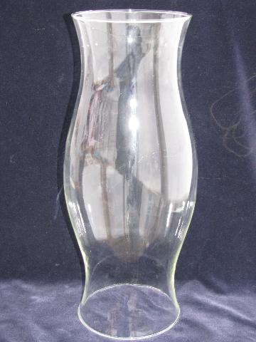 photo of huge glass hurricane candle shade chimney #1