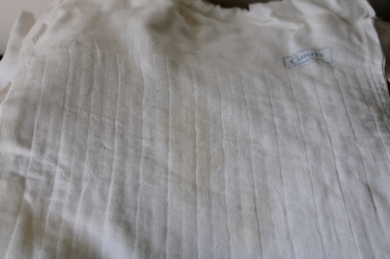 photo of huge lot 60s 70s vintage cloth diapers Curity stretch prefolded cotton diapers  #2