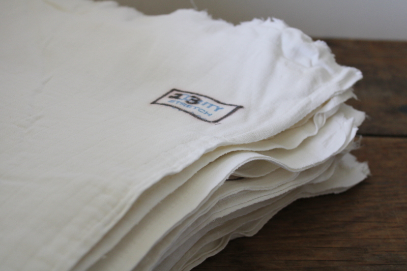 photo of huge lot 60s 70s vintage cloth diapers Curity stretch prefolded cotton diapers  #7