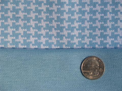 photo of huge lot 70s vintage polyester double knit fabric, bright retro colors! #2
