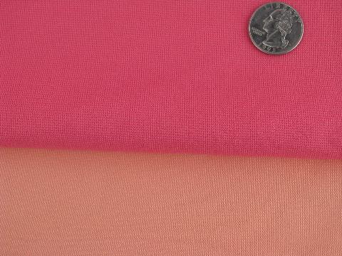 photo of huge lot 70s vintage polyester double knit fabric, bright retro colors! #5