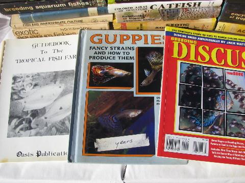 photo of huge lot of books on breeding & raising exotic tropical aquarium fish #2