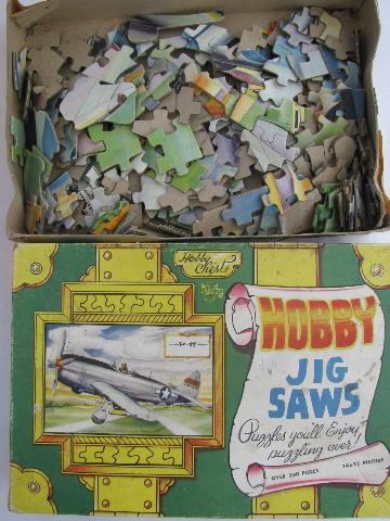 photo of huge lot of old 30s 40s 50s vintage jigsaw puzzles, round puzzle, Tuco etc. #6