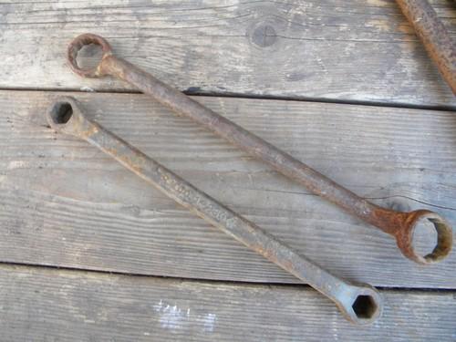 photo of huge lot old farm tractor wheel wrenches IH International Harvester #6