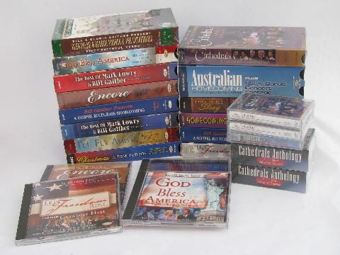 photo of huge lot sealed Gaither / Homecoming gospel music video, CDs,13 VHS #1