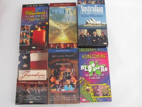 photo of huge lot sealed Gaither / Homecoming gospel music video, CDs,13 VHS #4